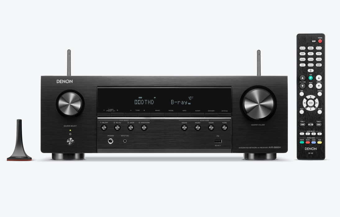 AVR-S660H 5.2ch 8K AV Receiver, Voice Control and HEOS® Built-in